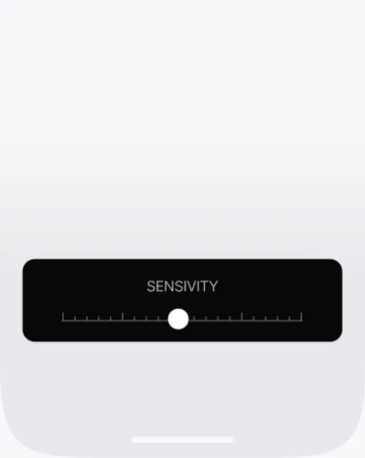 App showing far PD and near PD values for ordering glasses online
